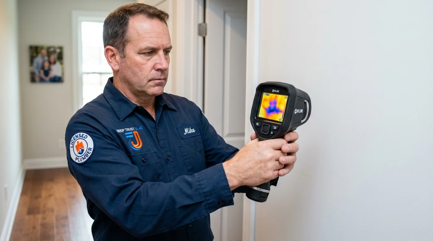 Thermal imaging leak detection by Johns Plumbing LLC in Leawood